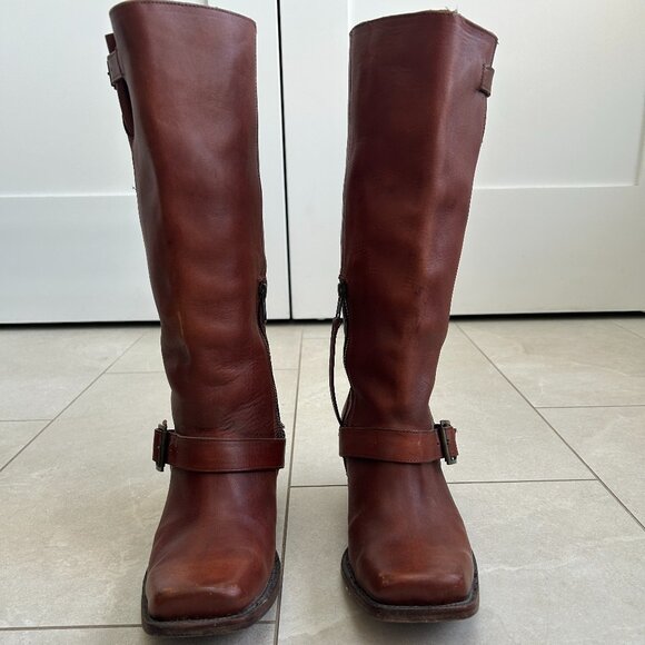 John Fluevog I Believe High Sheryl Tall Boot With Buckles Women's Size 8.5 US - Picture 4 of 16